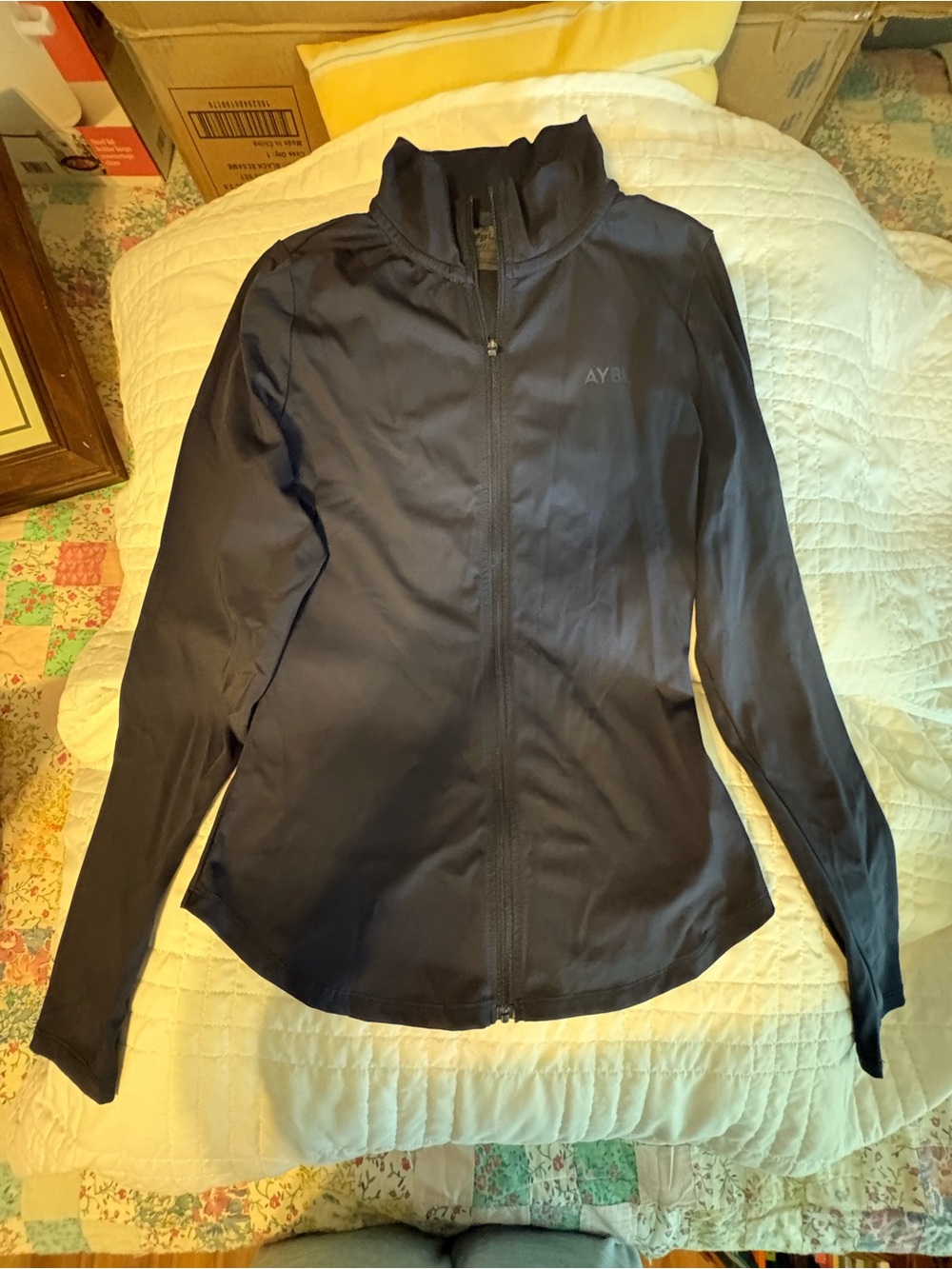 AYBL Women's Dark Blue Full-Zip Athletic Jacket